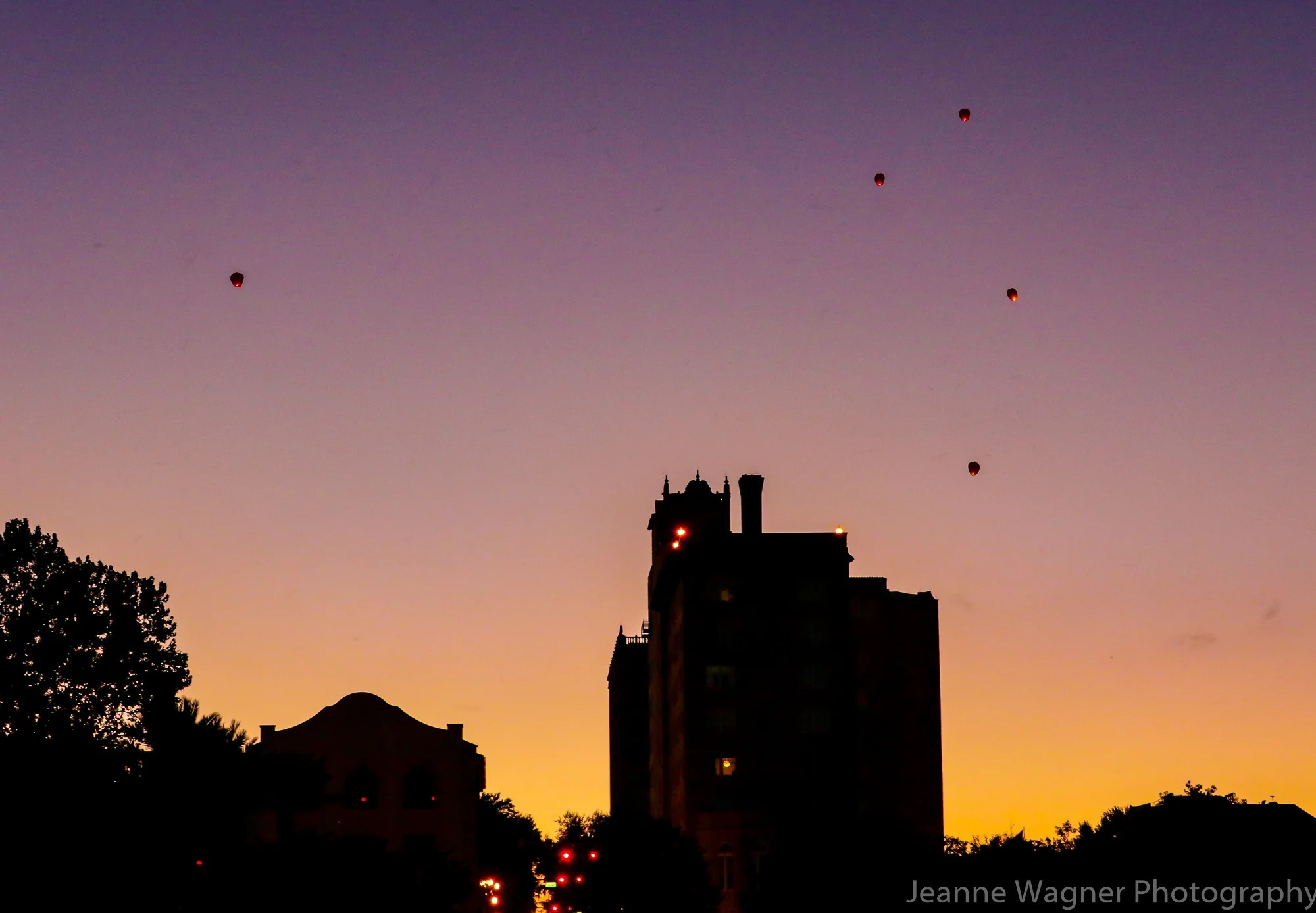 Releasing Hot Air Balloons after wedding