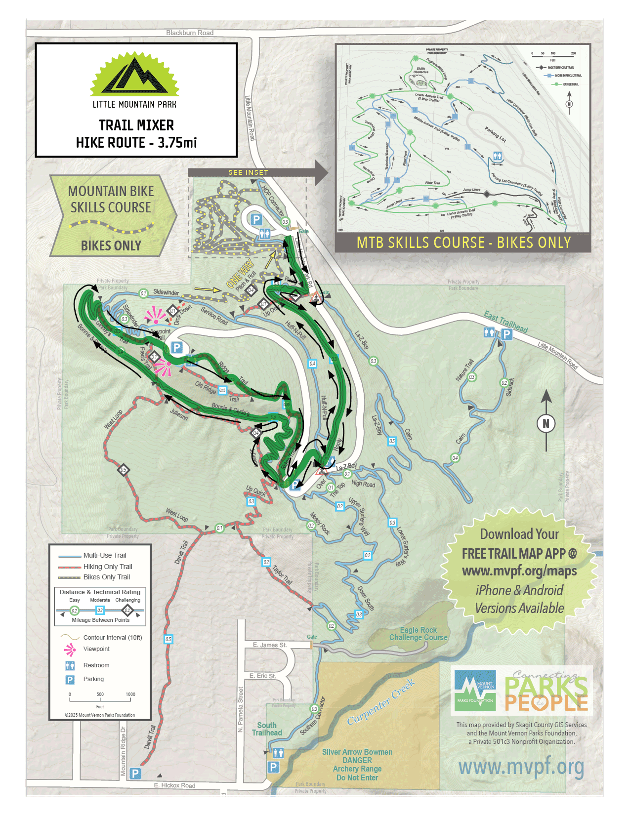 2025 Trail Mixer - 6K Hike/Fun Run Route