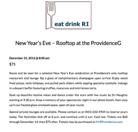 Rooftop At The Providence G Outdoor Dining