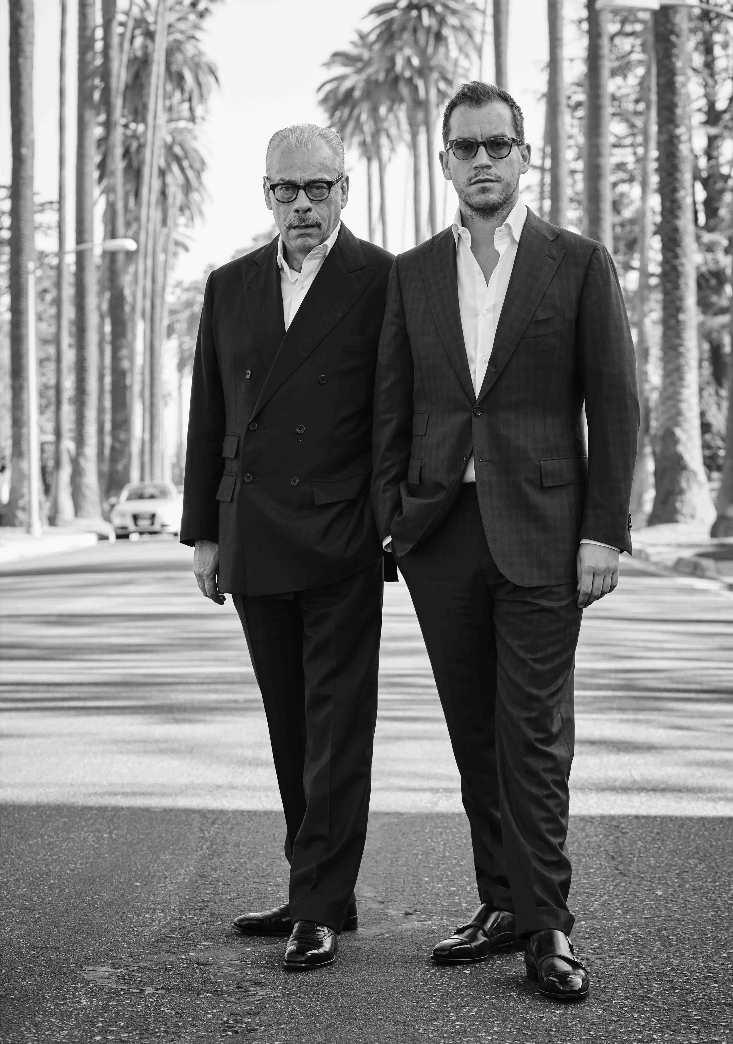 George Glasgow Sr and George Glasgow Jr, photographed in Los Angeles. 