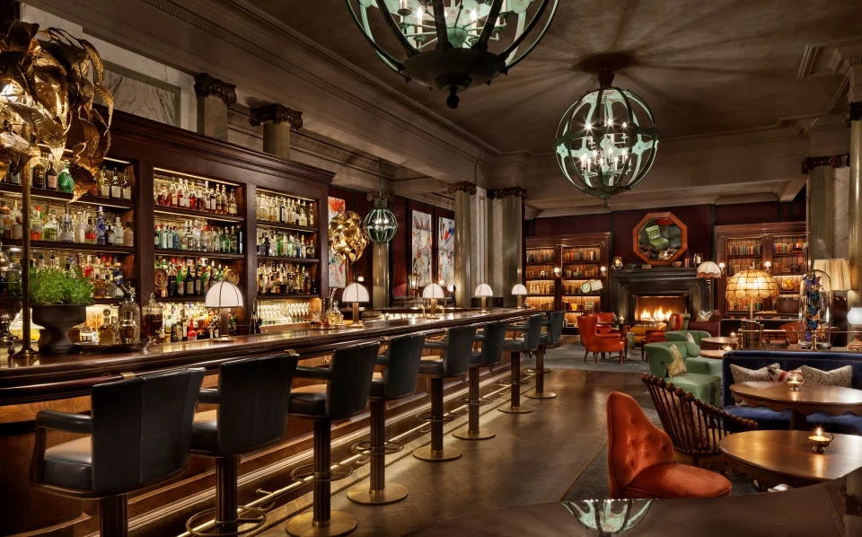Scarfe's Bar at Rosewood London — an excellent illustration of Arora's Fifth Commandment (above).