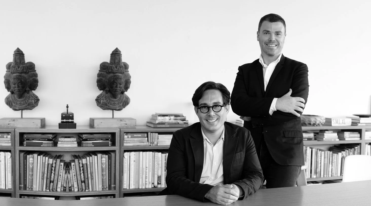 Designers Matthew Shang (L) and Paul Semple (R) of Hassell Studio. 