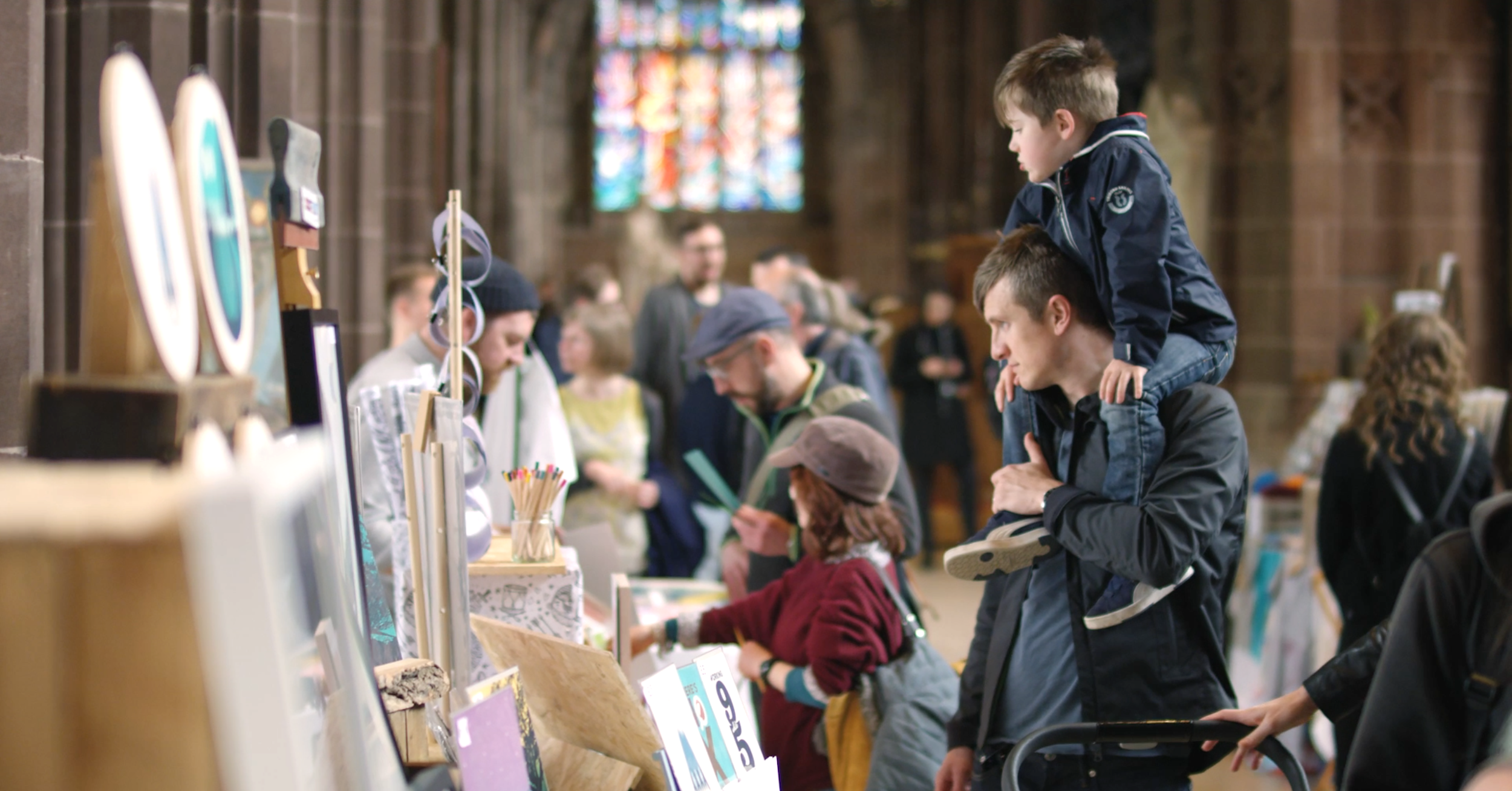 Manchester Print Fair at Manchester Cathedral, April 2018 by We Are Invite