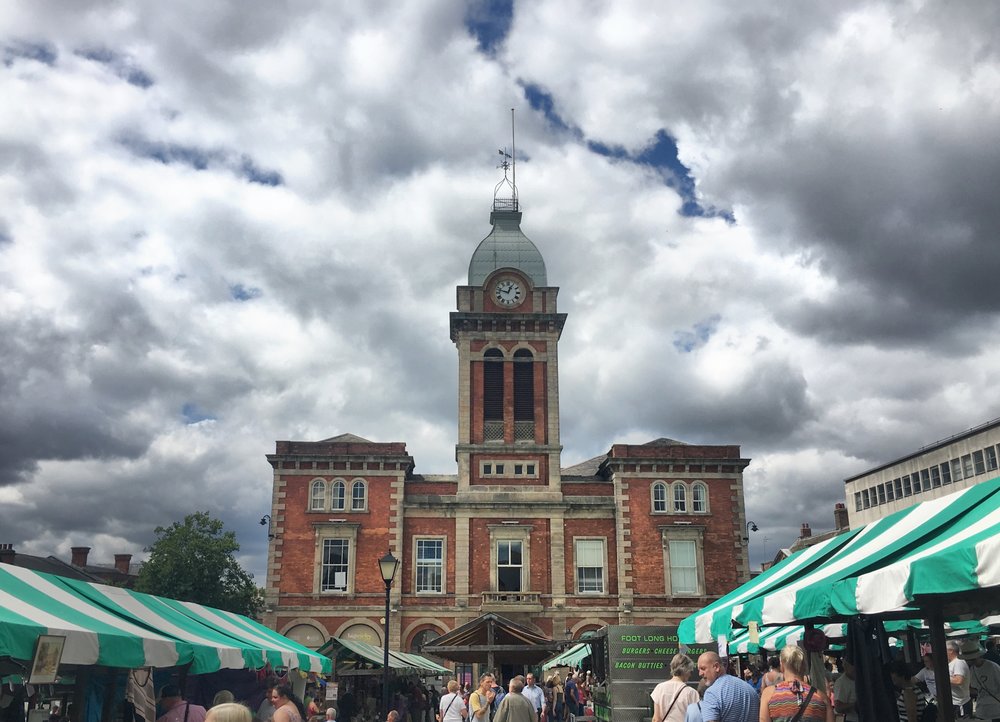 The Market Square in Chesterfield