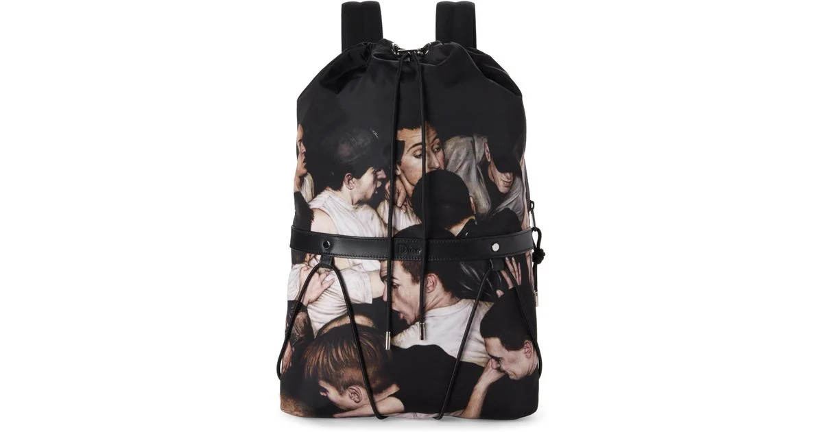 Keep your Effluvia safe during Bosse-de-Nage with this 300 quid Dior bag with moshpit print.