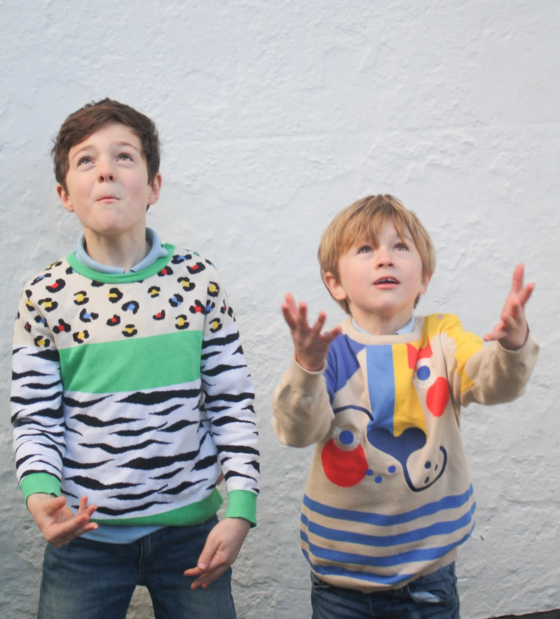Ru and Charlie rocking their Tootsa jumpers.