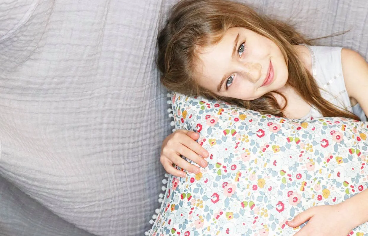 Canopy : Sebra Interior Furniture : Habitat Cuddly Hippo Jelly Cat Handmade dolls and Liberty Print Moon : Just Acorn Bespoke quilt and cushion : Poppy and Honesty Photography and Styling : Iggy Mint London