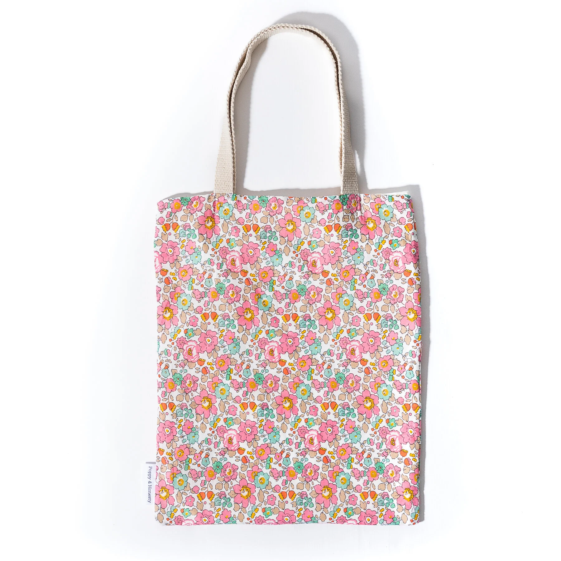 liberty print tote bag