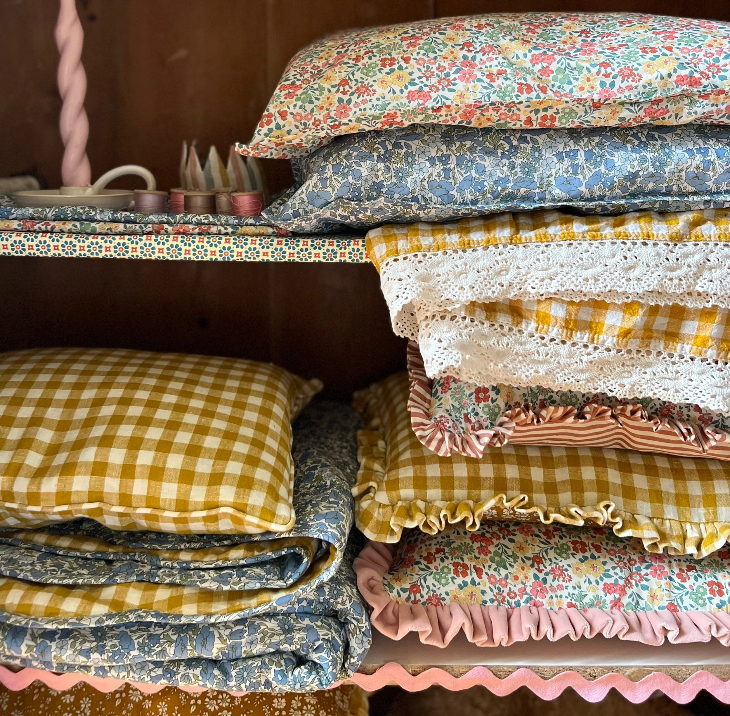 Liberty print bedding