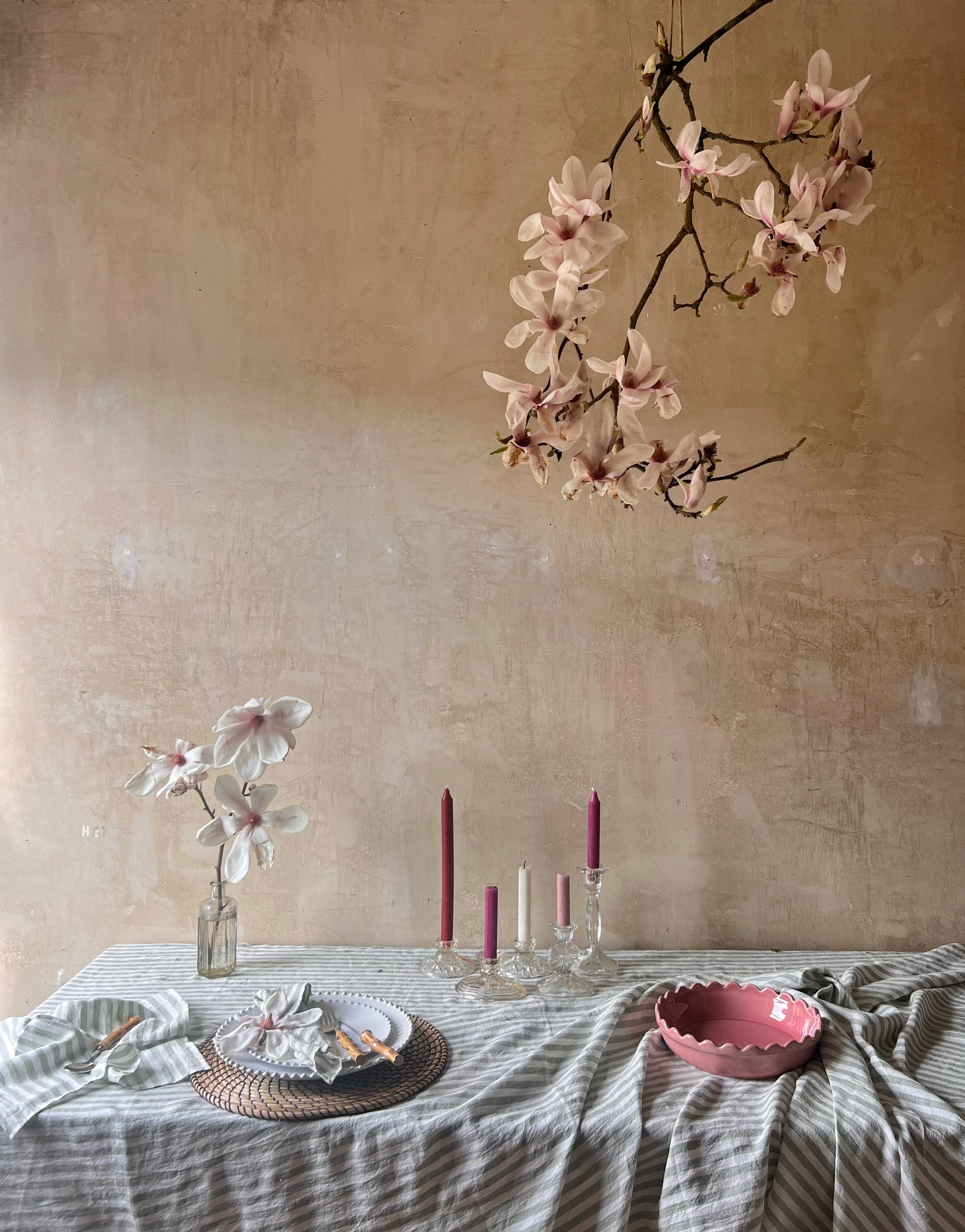Large Linen Tablecloth - 'Wimbledon'