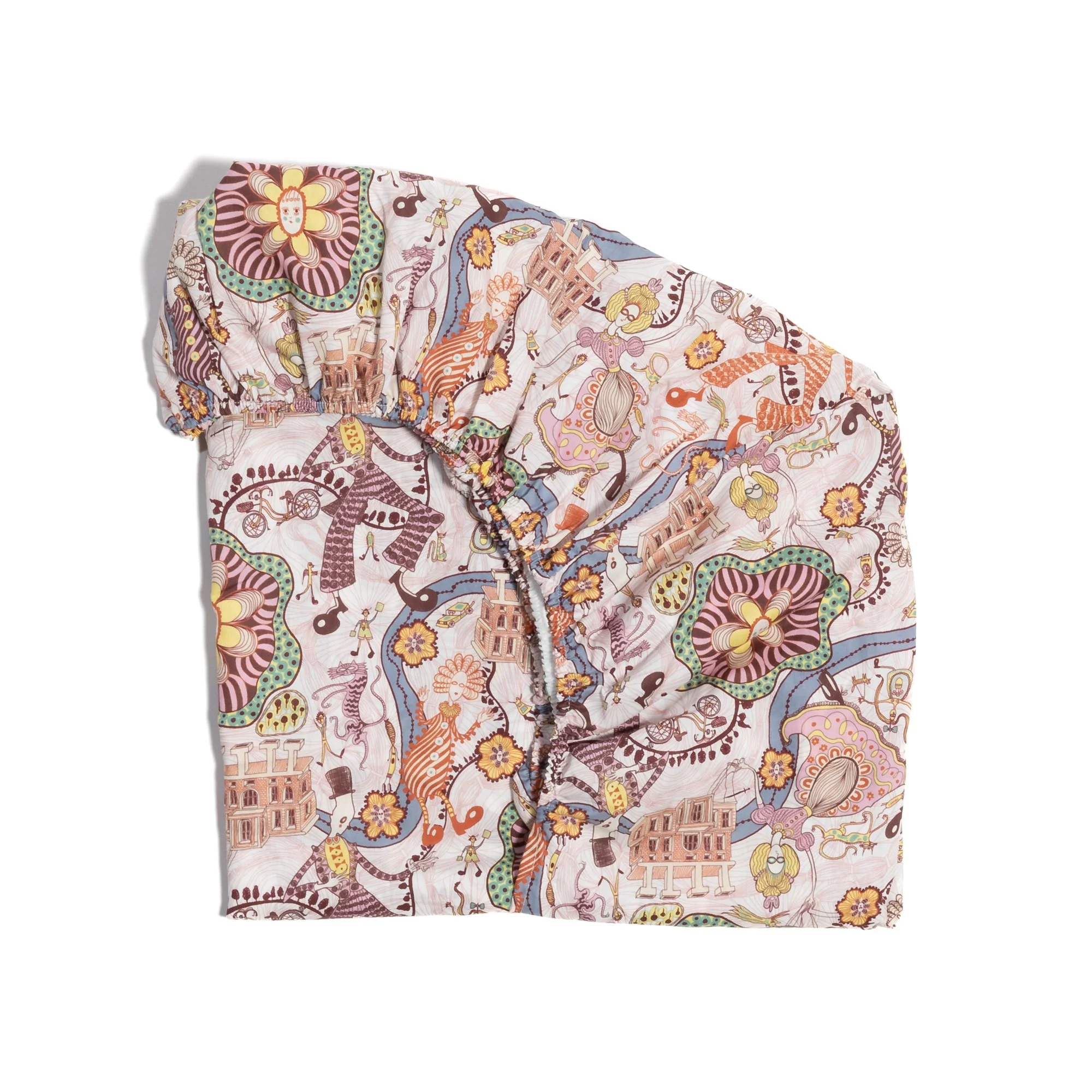 Fitted Sheet made with Liberty Fabric 'Shirley Smith'