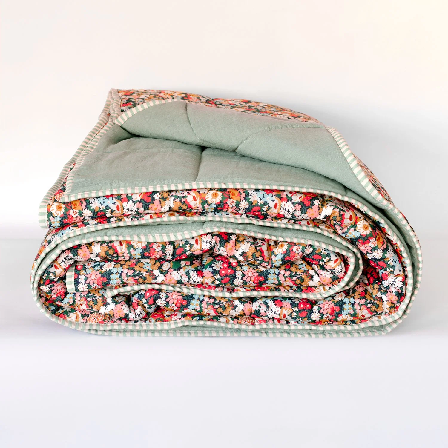Quilt made from Liberty Fabric 'Thorpe Green'
