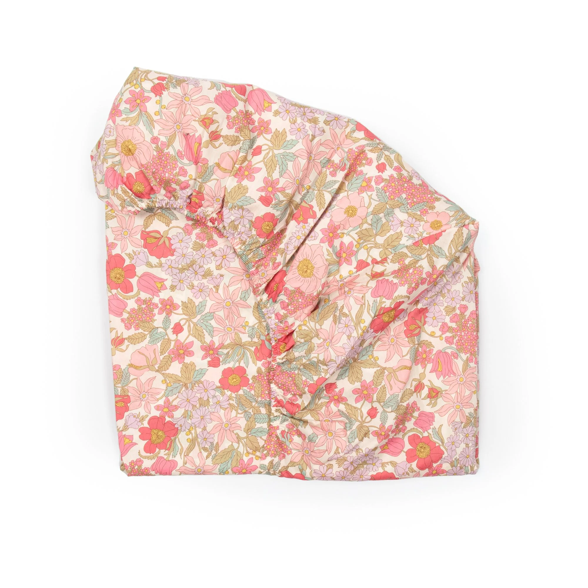 Fitted Sheet made with Liberty fabric 'Clarabel'