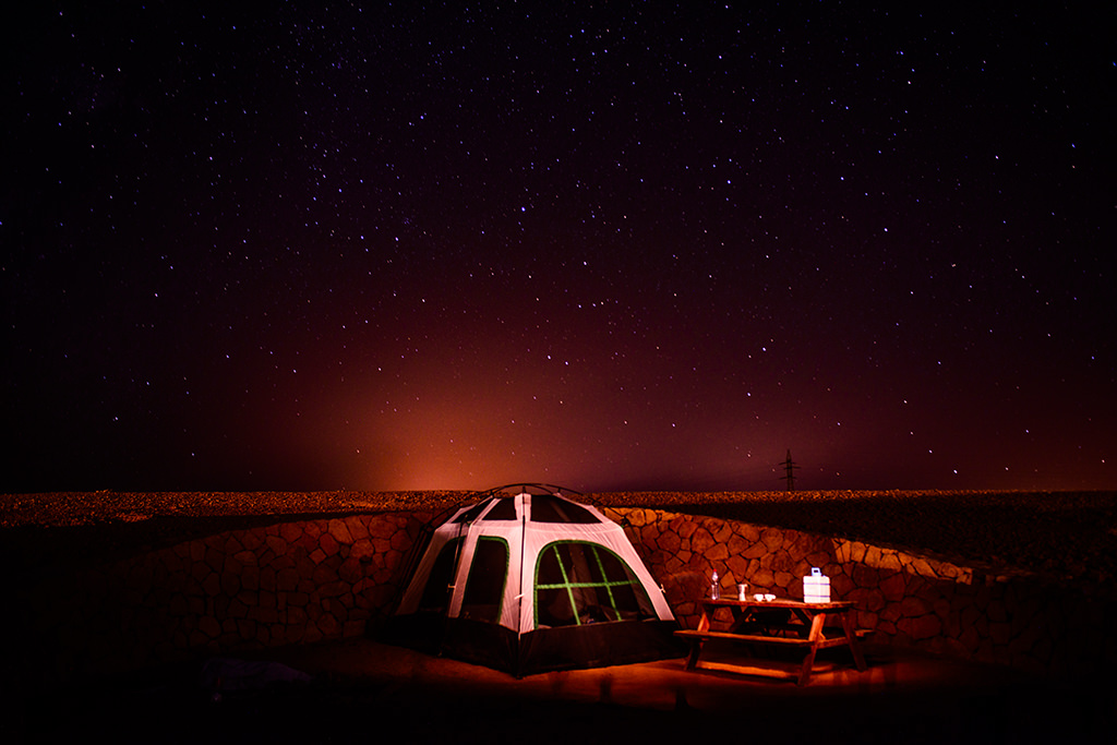 (224) a tent by night with stars, ramon crater, israel.jpg