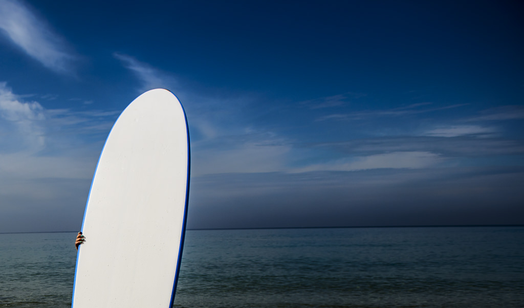 (ts1133) a surf board on the beach up close, haifa, israel.jpg