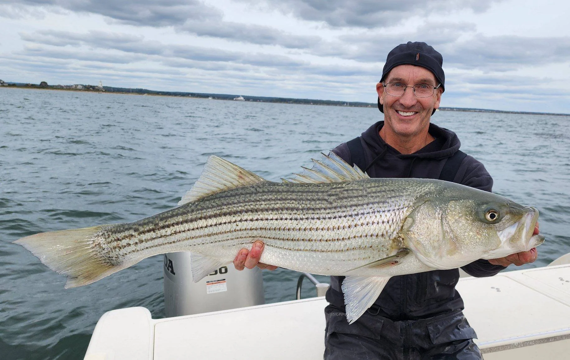 al and striped bass.JPG