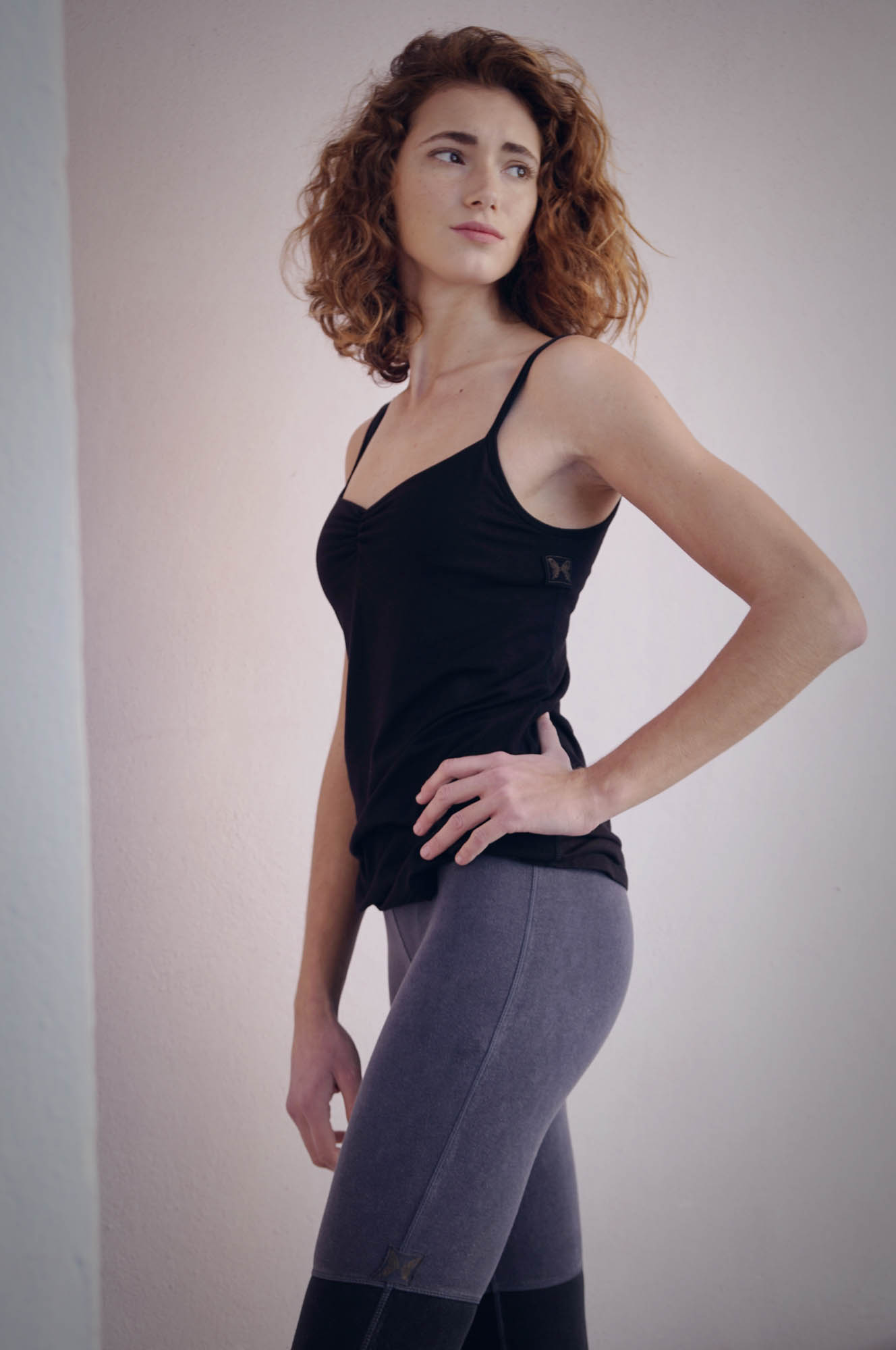 Maria Malo active wear organic clothing in black