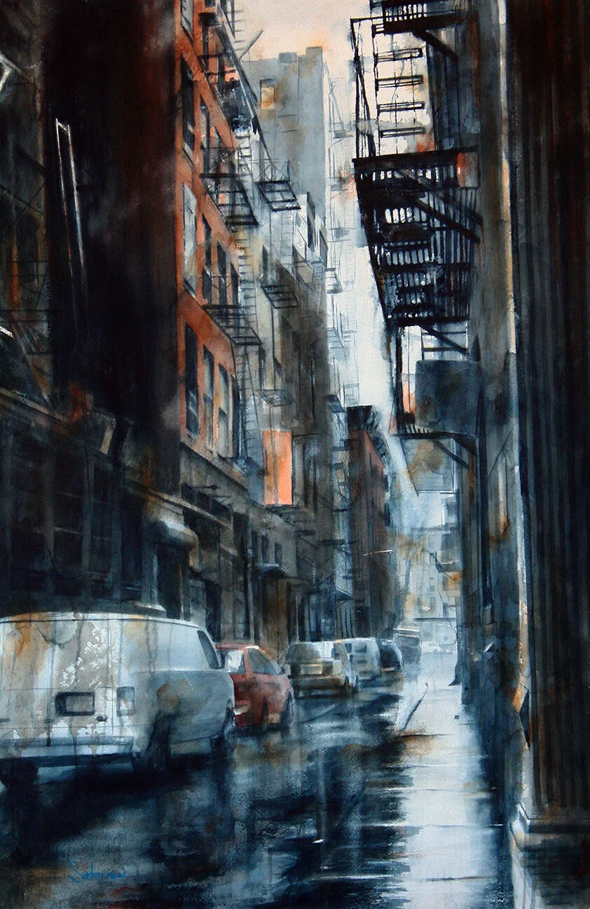 Cortlandt Alley, rain