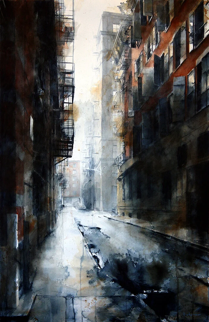 Cortlandt Alley Morning, rain