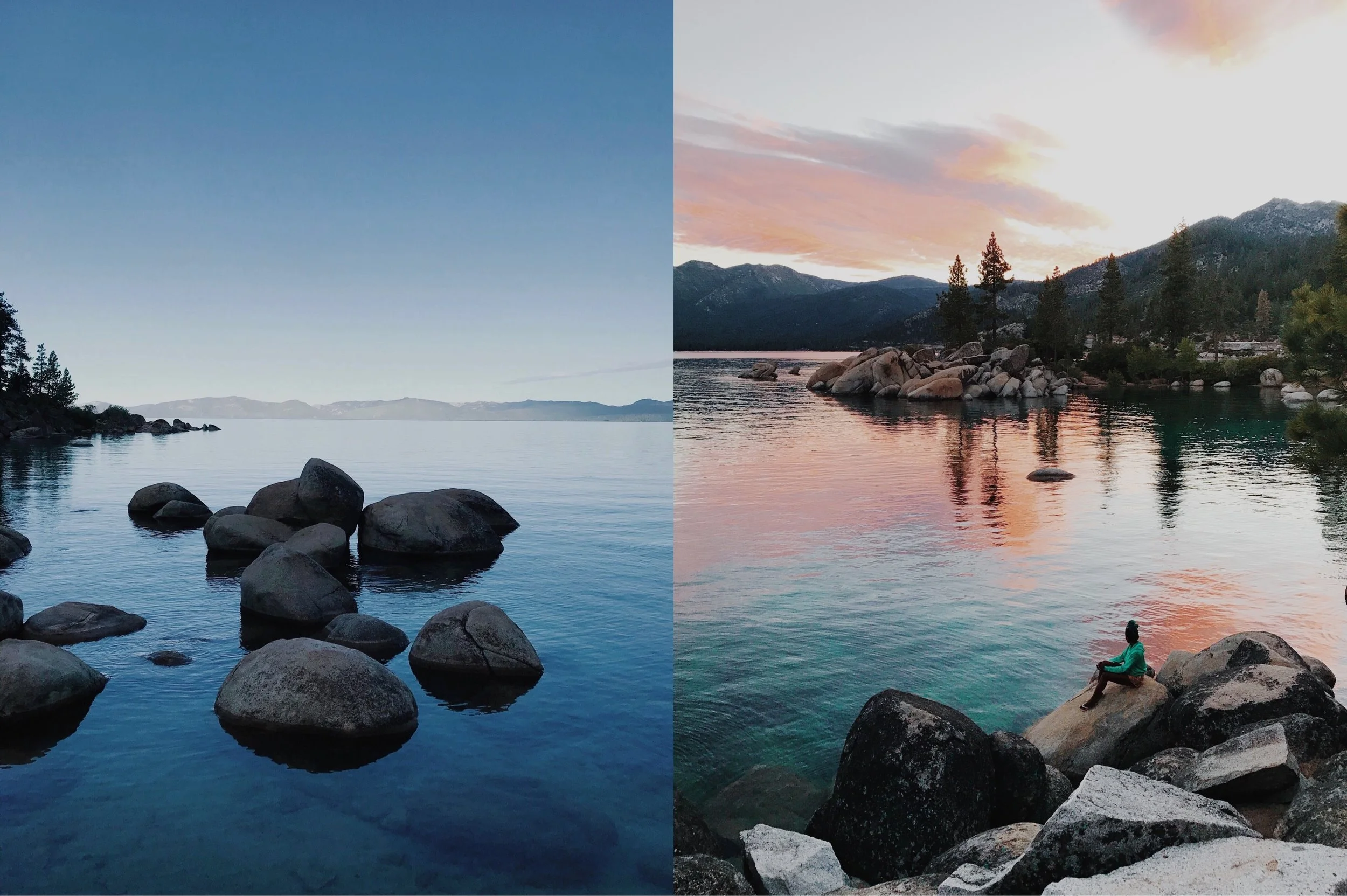 lake tahoe does blue hour + sunrise gorgeously.
