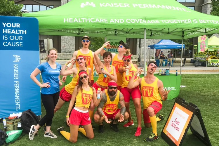 Kaiser Permanente grassroots marketing event in Atlanta