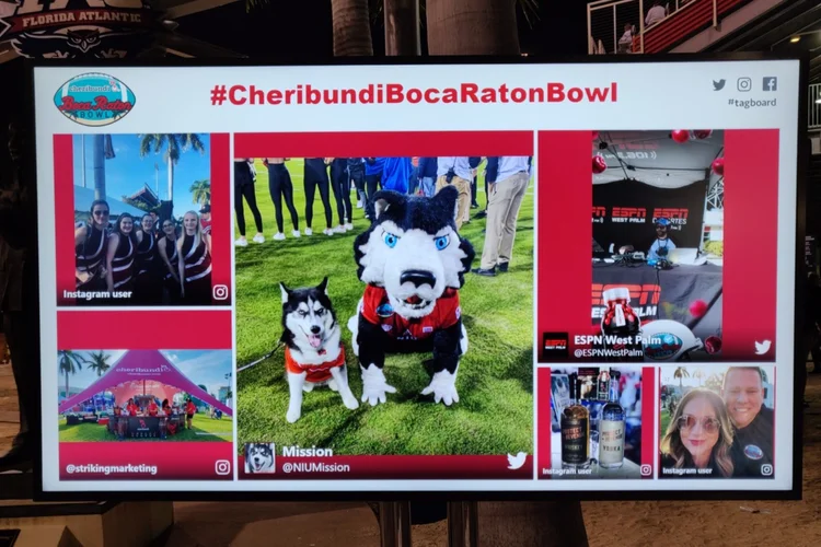 Cheribundi sampling activation at Boca Raton Bowl