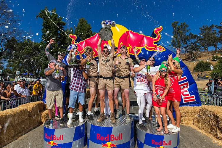 Red Bull Soapbox Race podium produced by StriKing