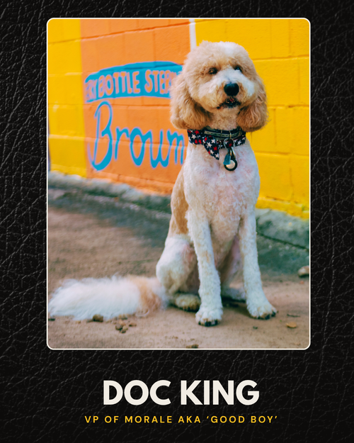 Doc King, black and white