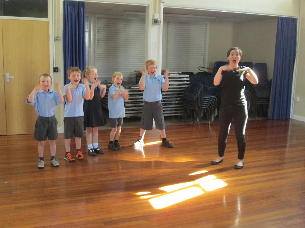 Masterclasses start with a fun singing warm up