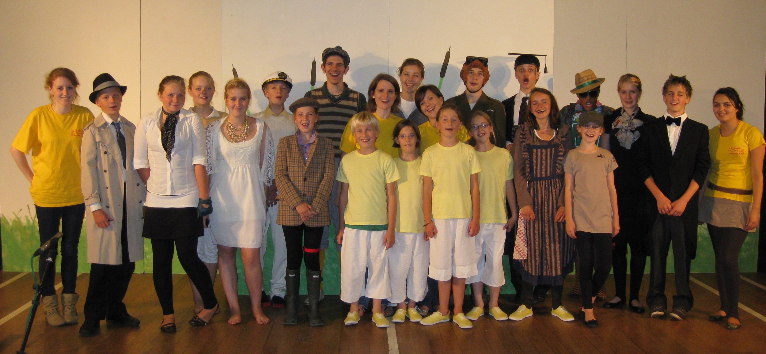 The cast & crew of Honk! in 2010