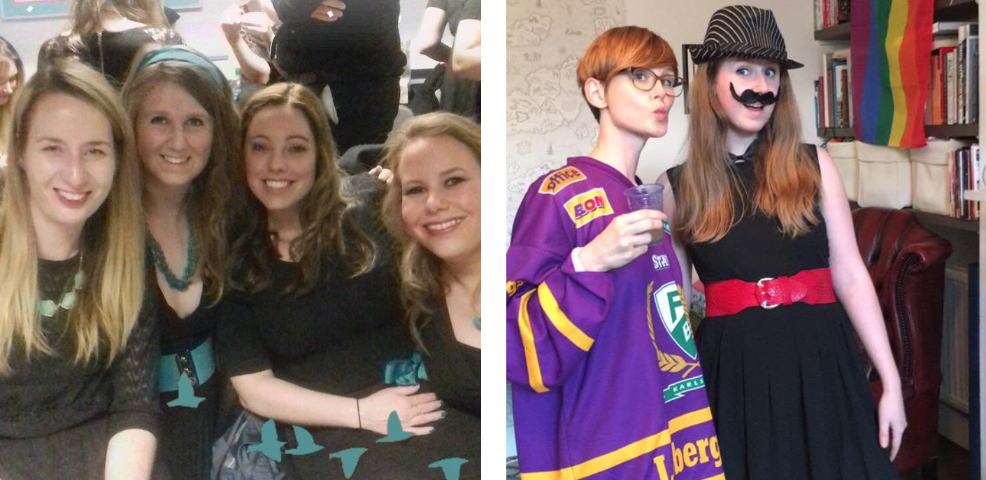 Ellie backstage at Black & Teal and at a Forte Eurovision party