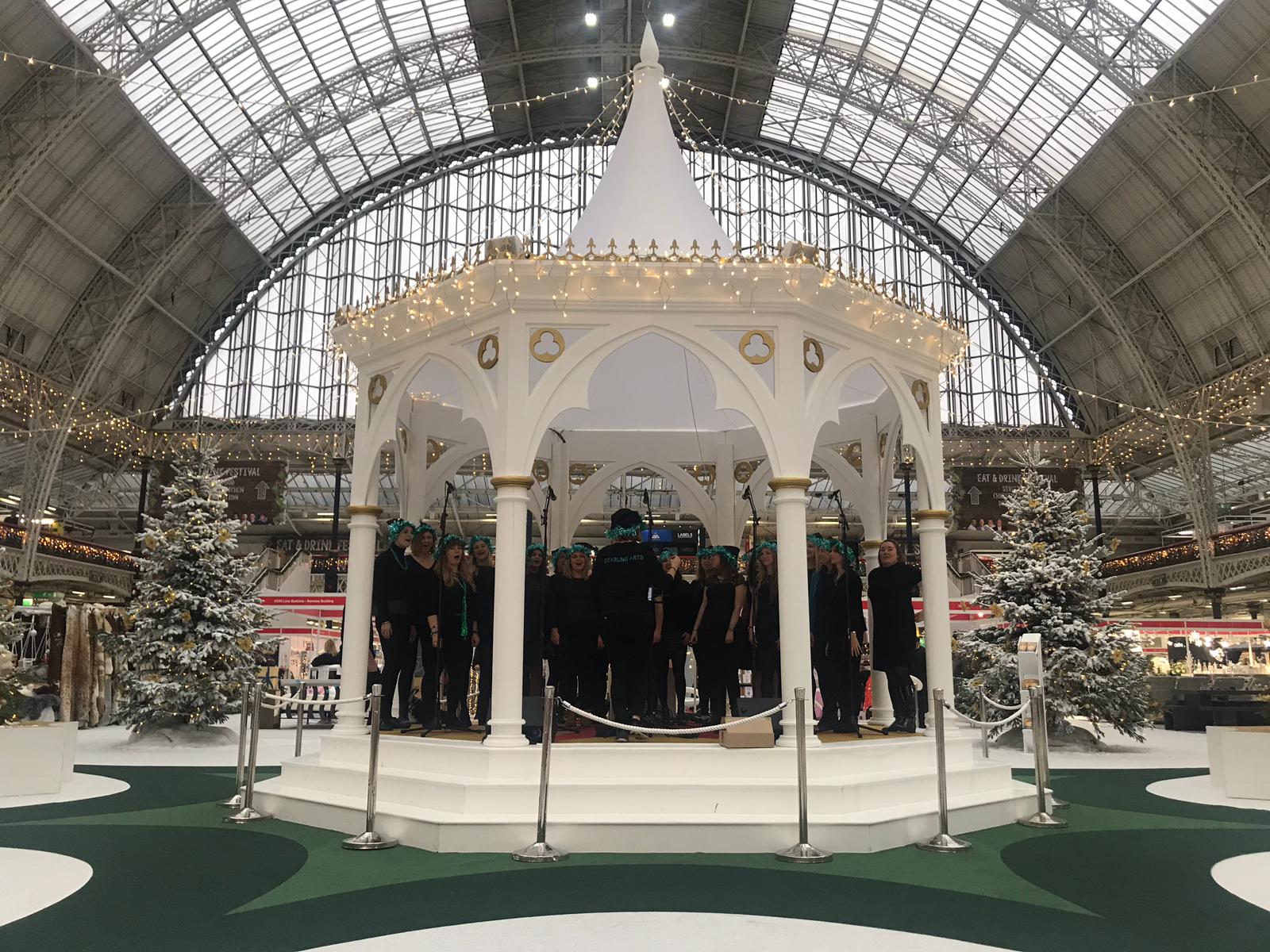 Performing at the Ideal Home Show Christmas