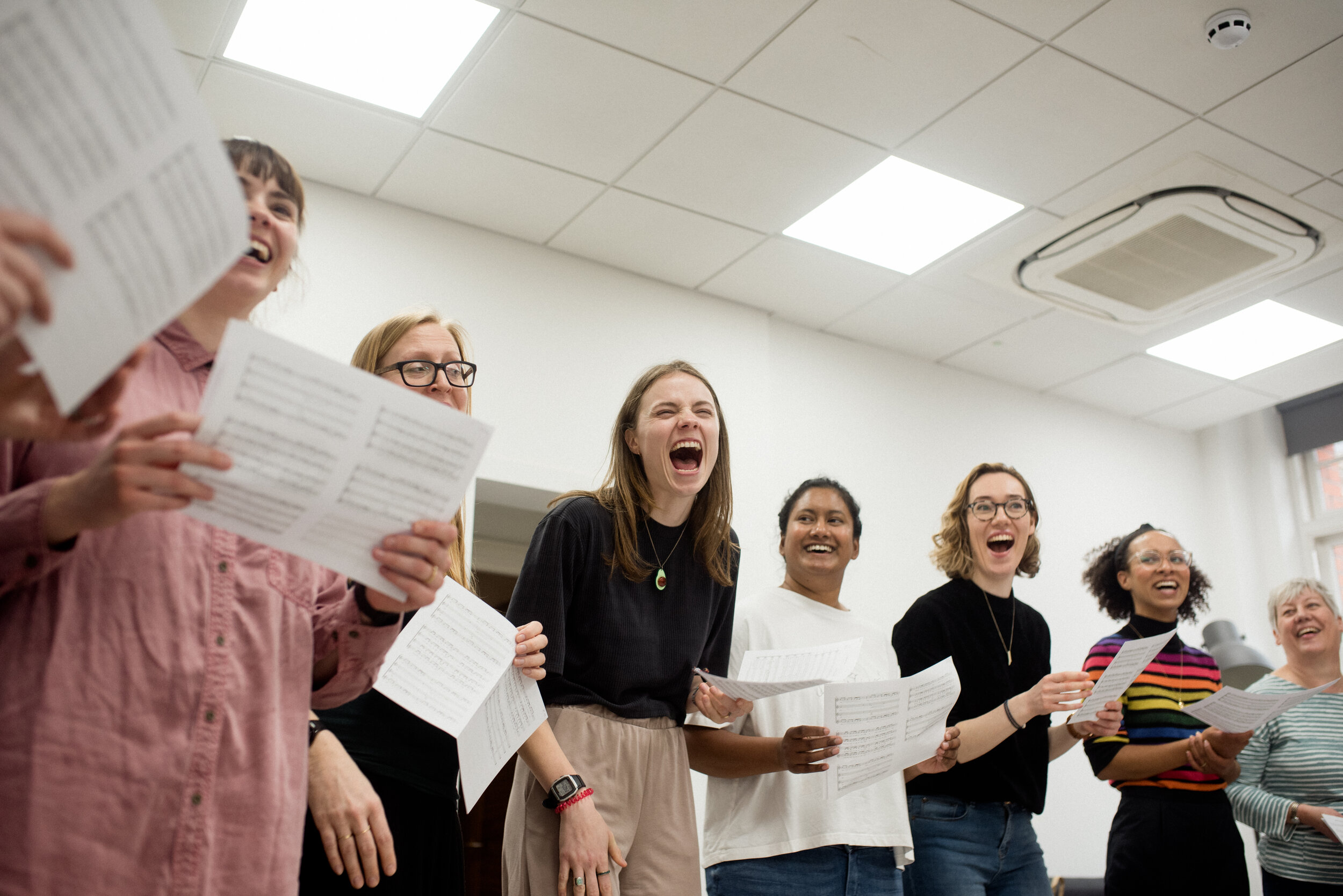 Fun singing group enjoying a rehearsal Starling Voices @AlicetheCamera