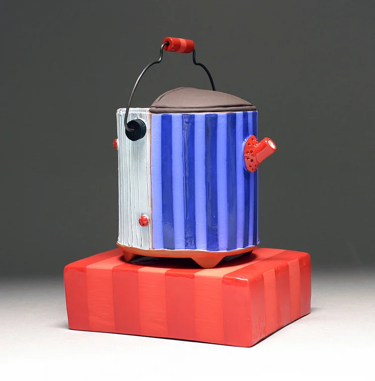 Striped Ewer with Brick