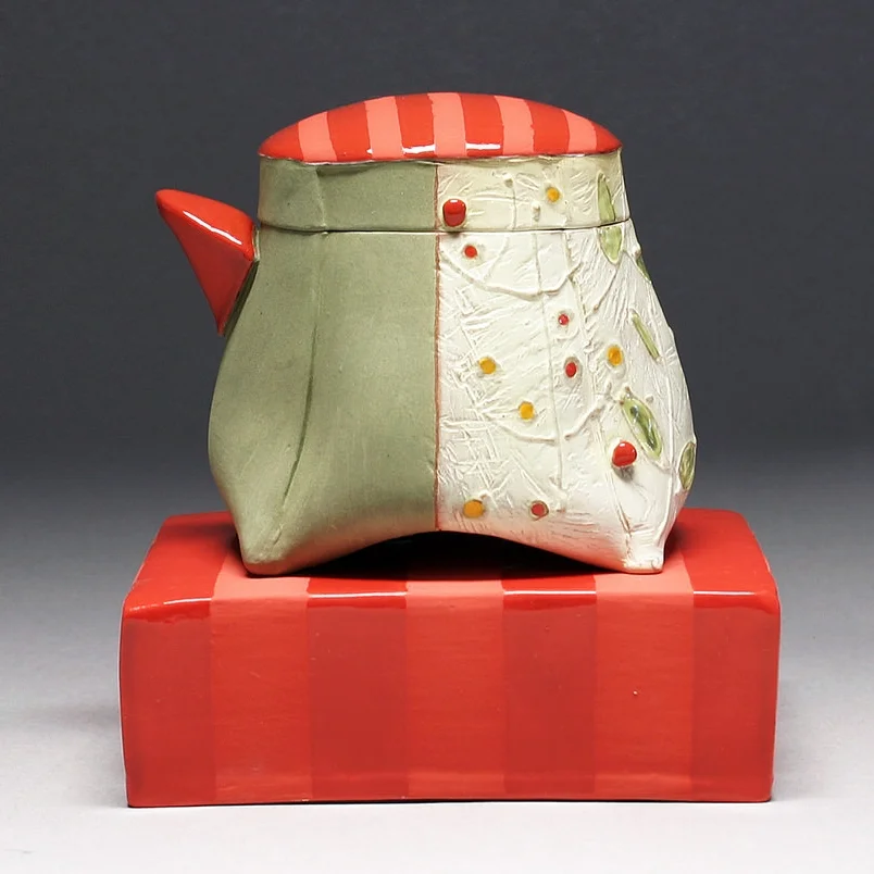 Floral Berry Pitcher with Brick