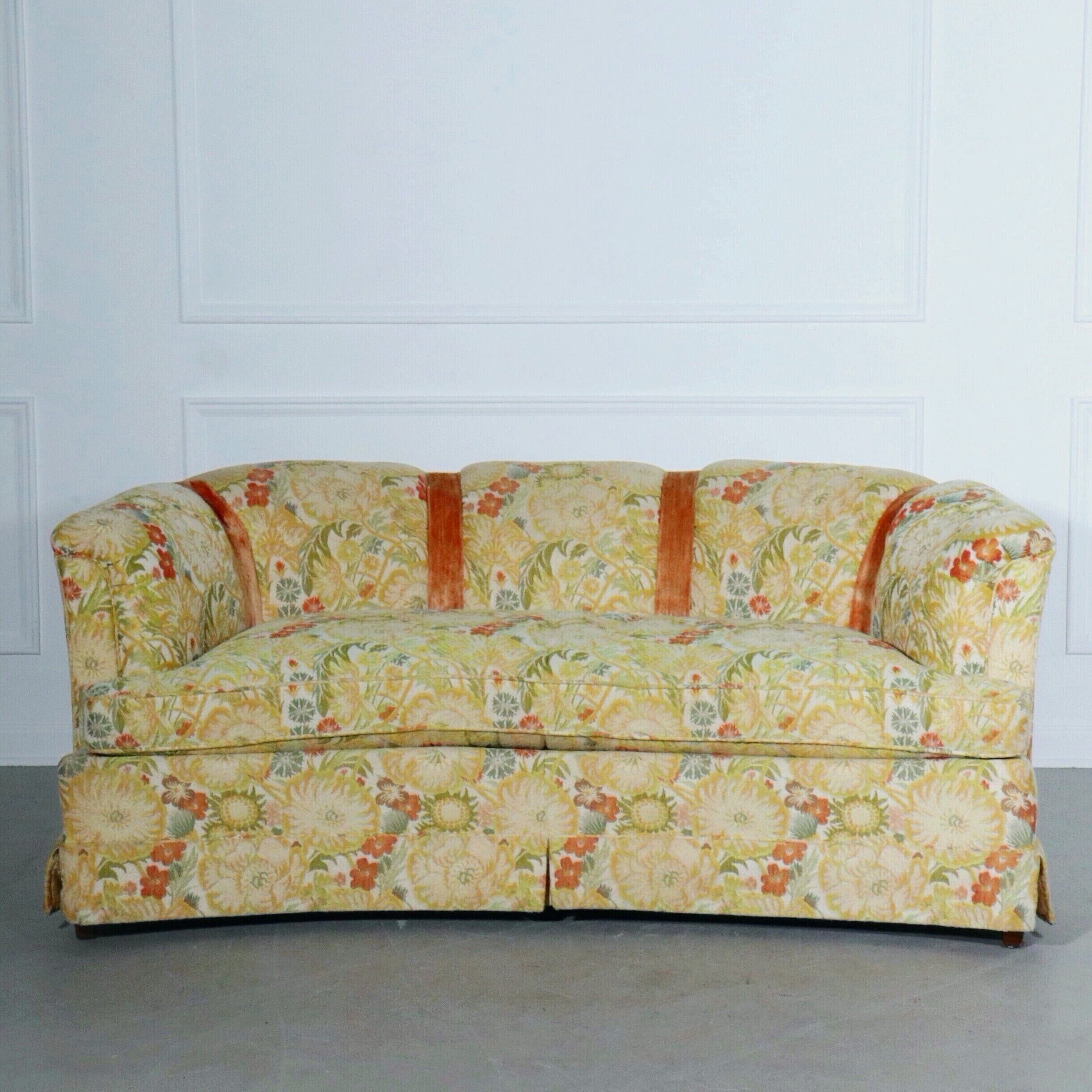 Drexel Heritage Curved Garden Loveseat - 1960's