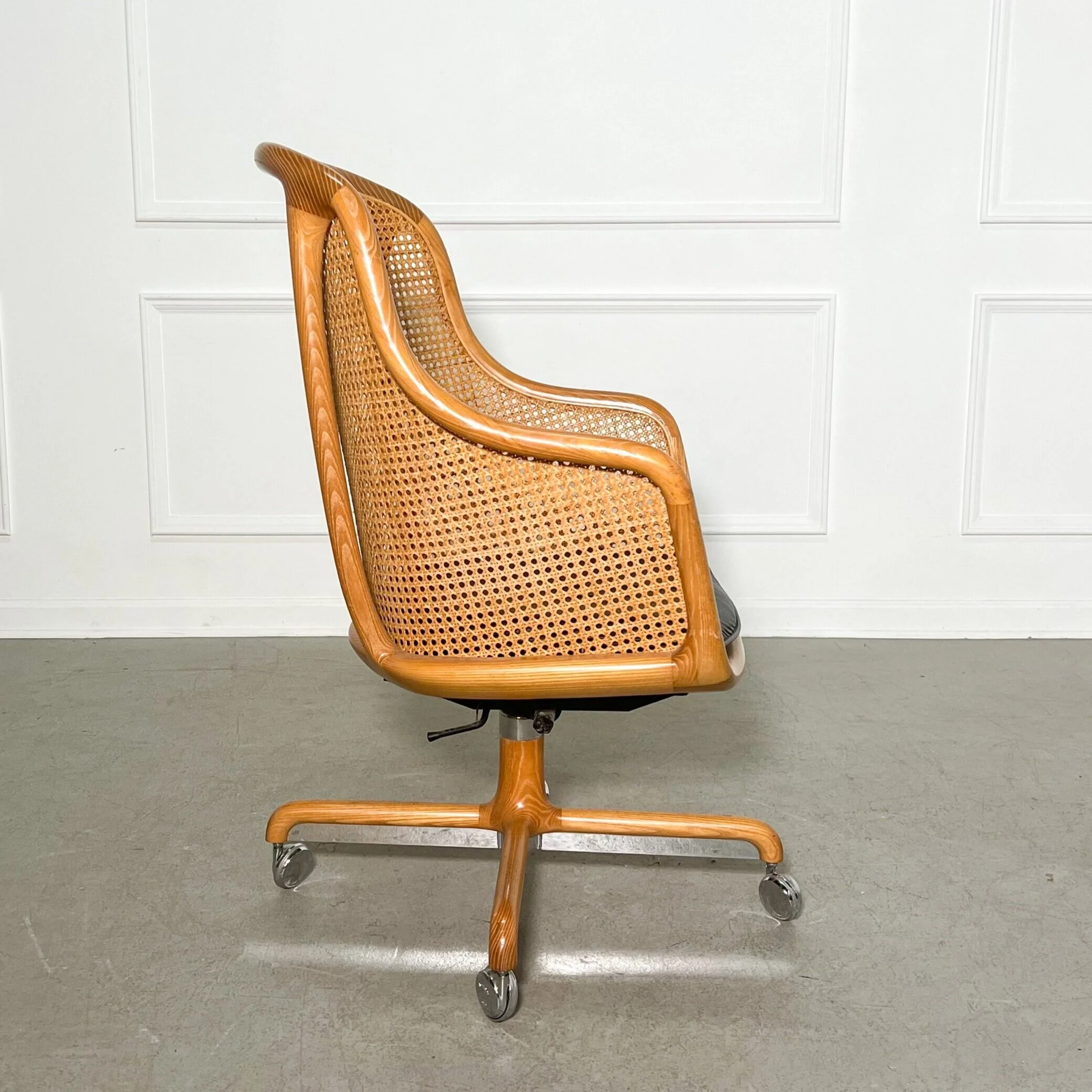 1960's Ward Bennett for Brickel Caned Desk Chair — Casa Boheme