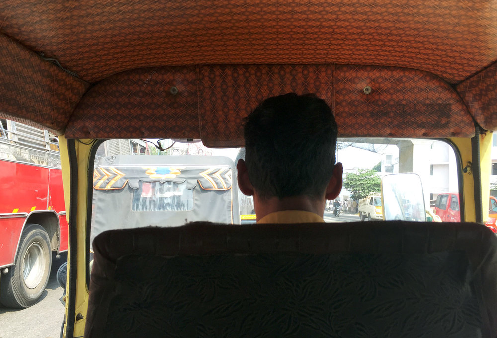 Tuk tuk and driver.  On the way to the Lulu Mall.