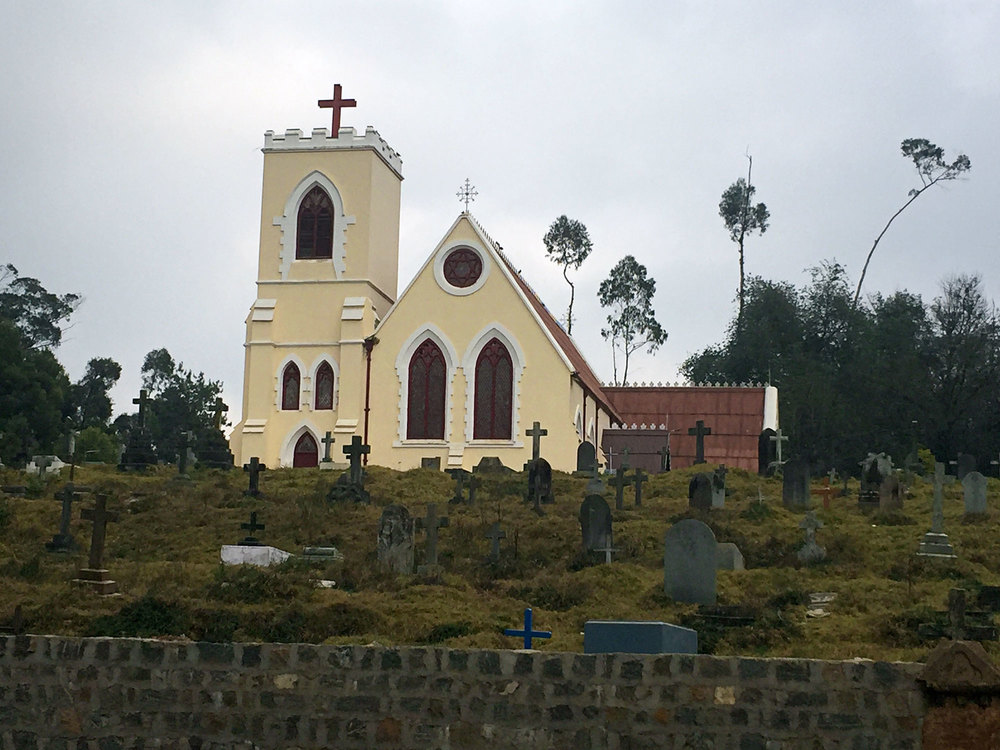 The 1870 St. Thomas church in Ooty.