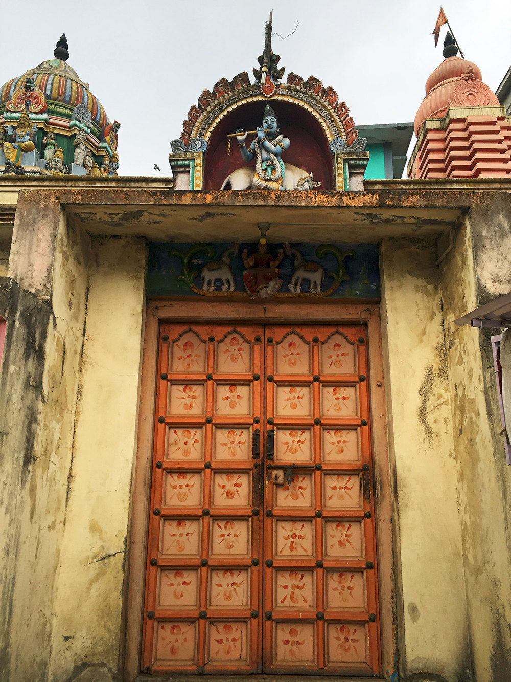 Entrance to a small Krishna temple in Ooty.