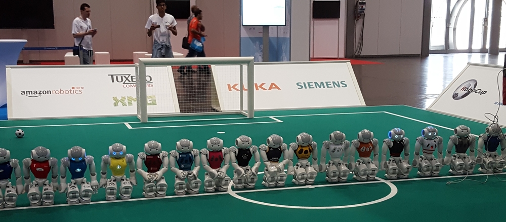 Robots from all teams around the world