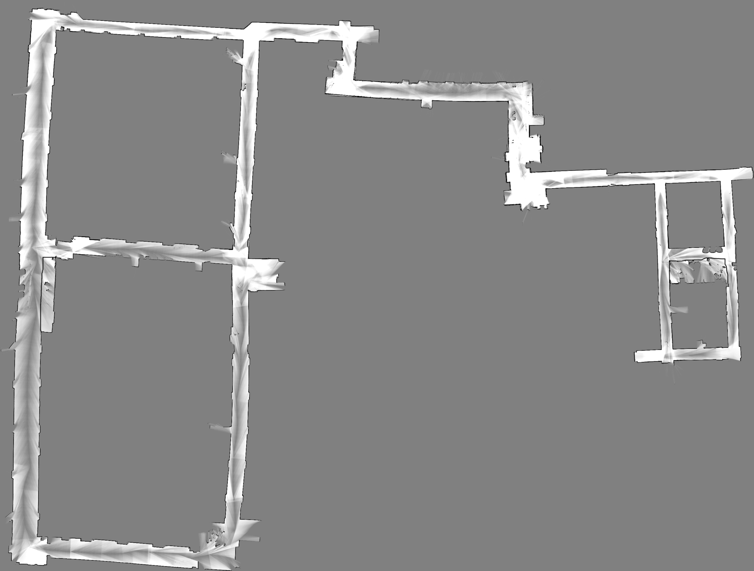 A large scale, high quality map made by Cartographer. The map is about 90m long and 70m tall.
