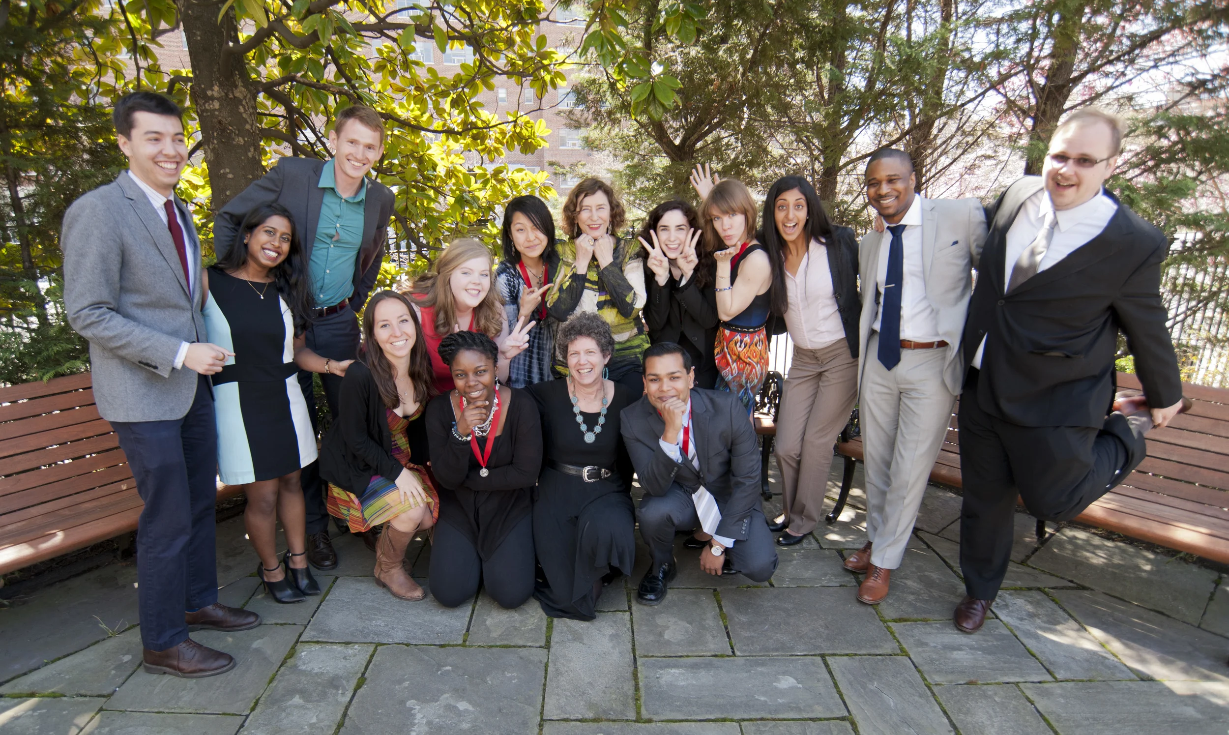 Azar Nafisi with members of the Creativity Junto and Legacy winners from various years
