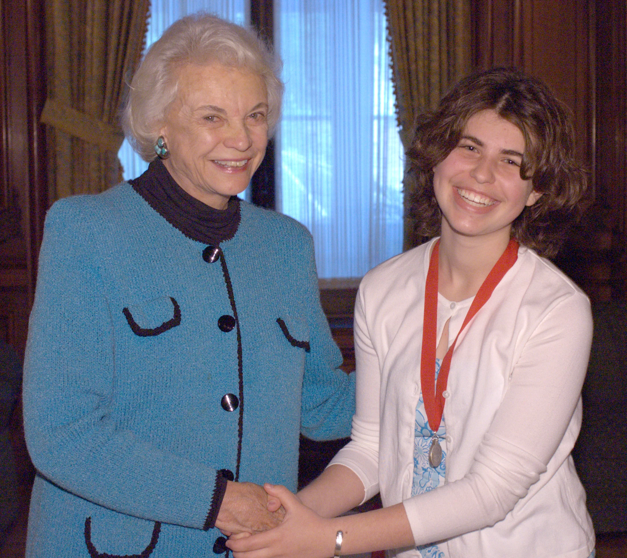 Sandra Day O'Connor with Legacy Winner Hillary Edwards
