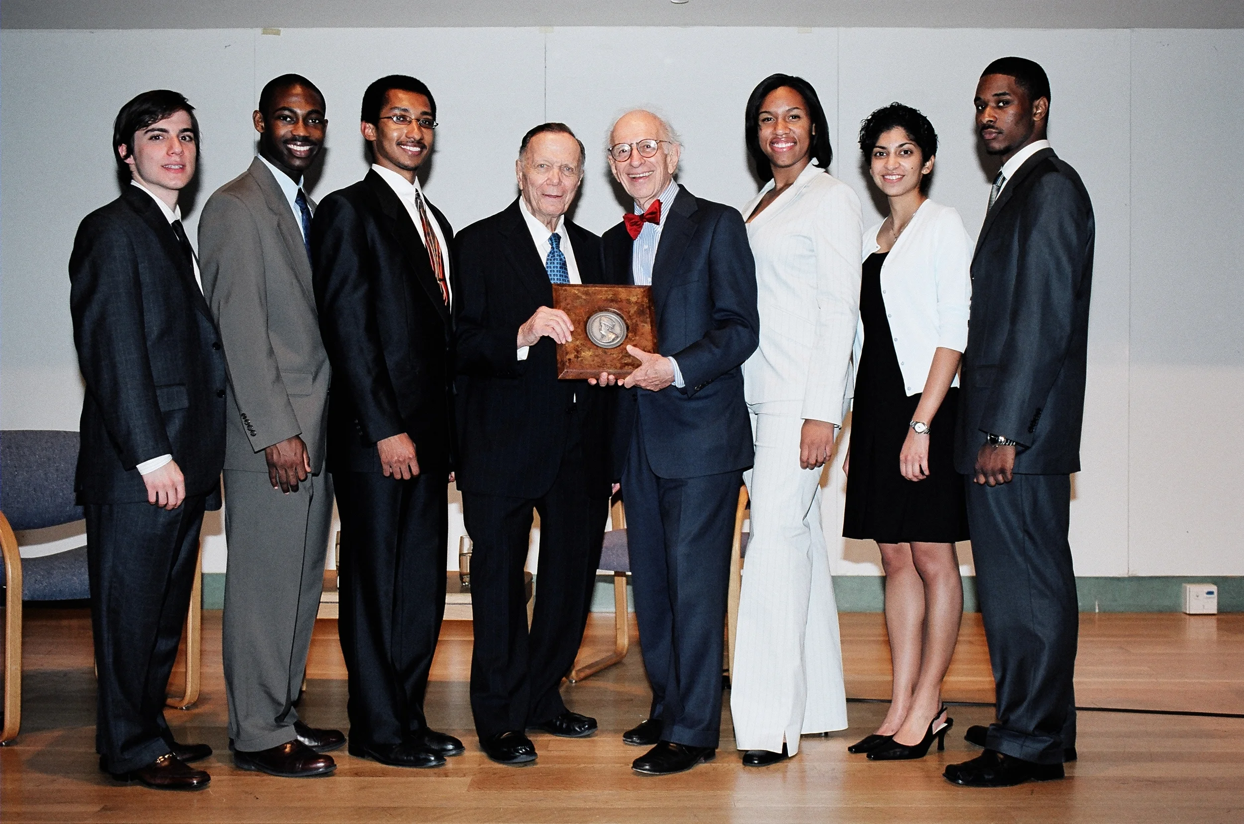 Eric Kandel and B. Franklin Kahn with the 2003/2004 Legacy Winners