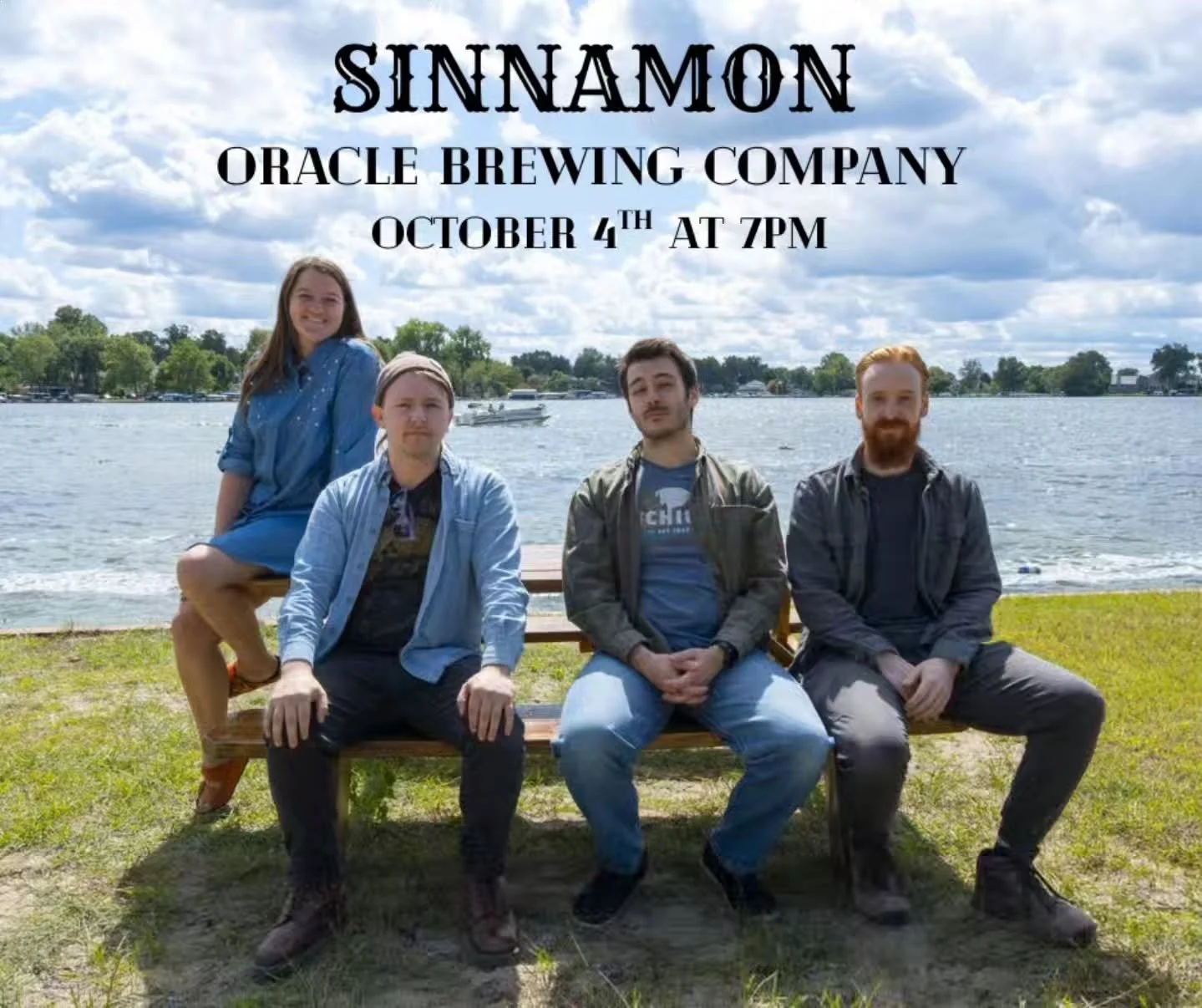 Live music at Oracle in 2 weeks by @sinnamon_mi ‐ Come and check them out!!!