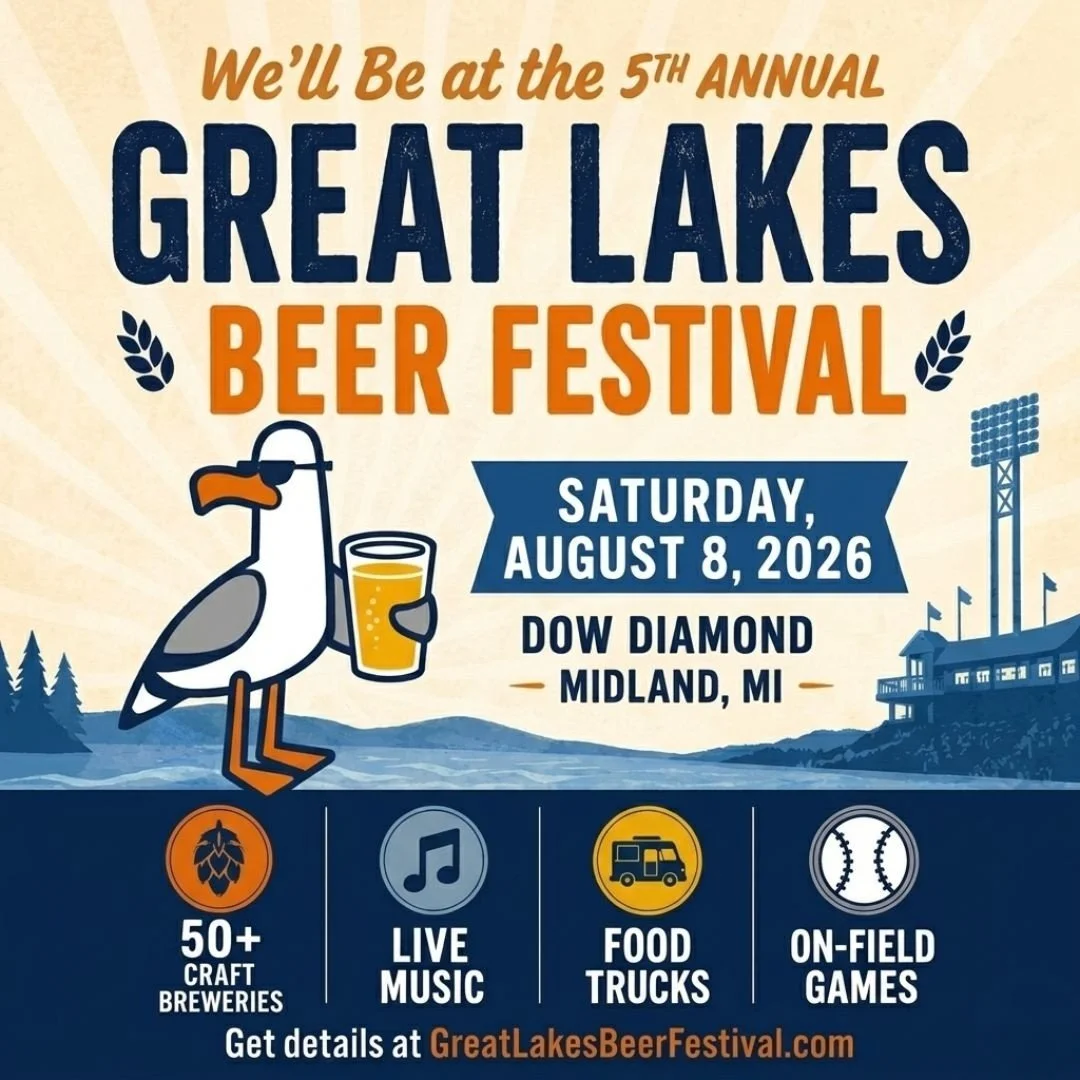 We're excited to be on tap at the @GreatLakesBeerFestival this Saturday!

If you're heading to the festival, you'll be able to find our beer pouring throughout the event.

Come support Michigan craft beer, discover some incredible breweries, and enjo