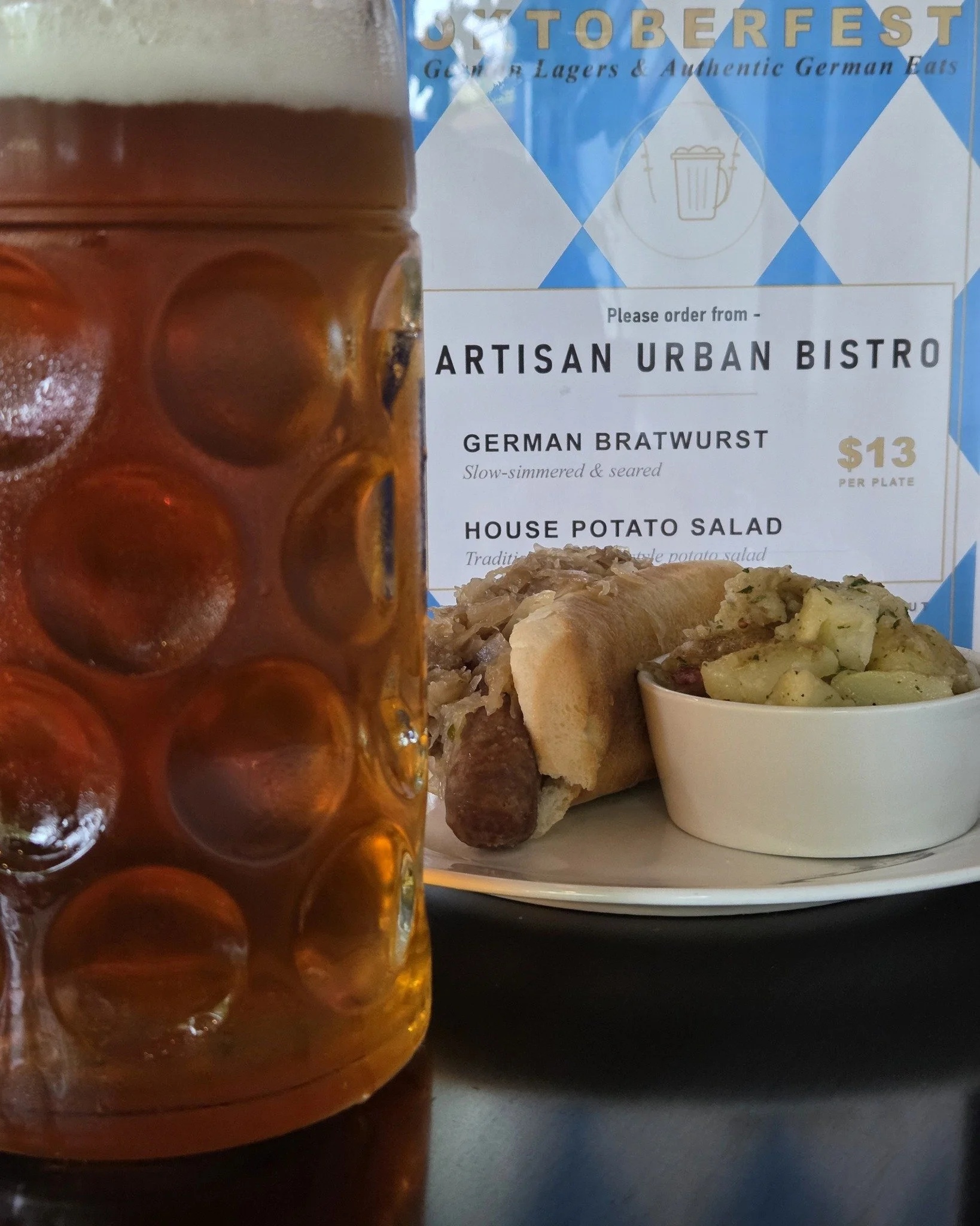 Oktoberfest is in full swing with melt in your mouth brats and crispy lager.