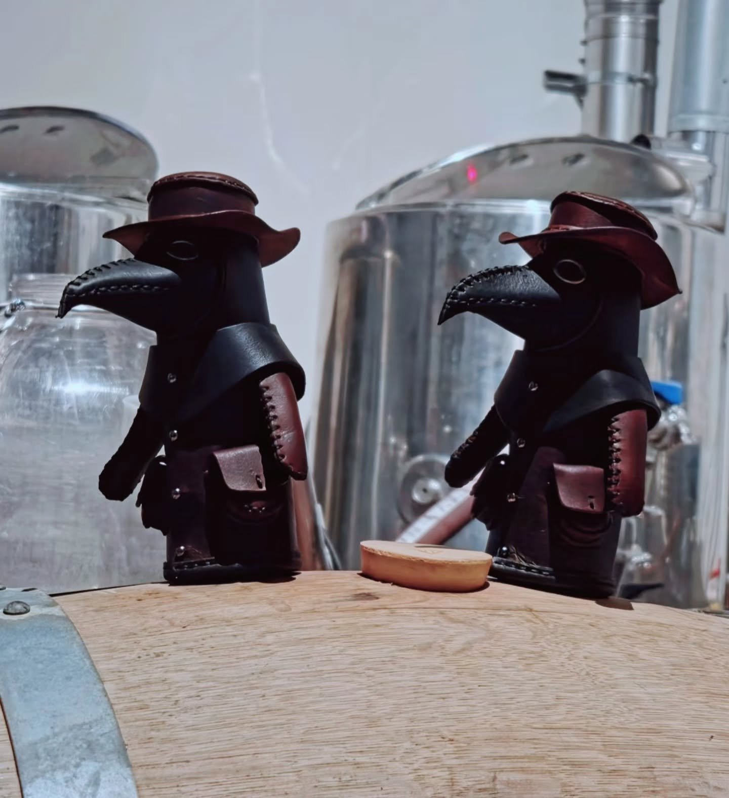 The new brewery health inspectors just clocked in for the night shift and are keeping a close, unblinking eye on the beer to ward off evil. Rest assured, this brew is under the strictest medical supervision. 🩺🍻

​Need a tiny medical team to patrol 