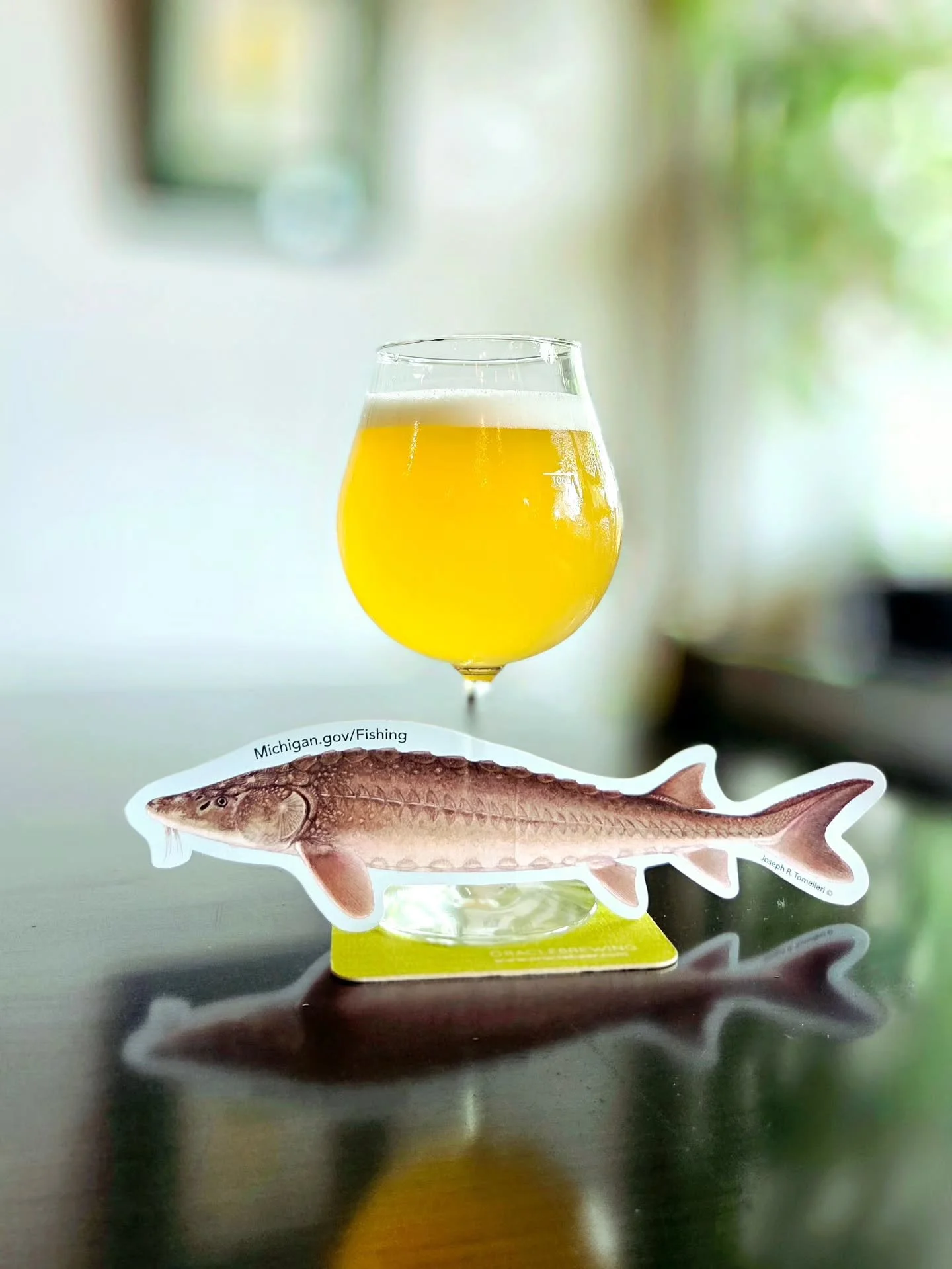 They&rsquo;ve been swimming in our waters since the age of the dinosaurs&mdash;and now they have a beer named after them.

Meet Living Dinosaur (6% ABV), an oak-aged wild sour blended with young beer, crafted to celebrate the annual Saginaw Bay Water